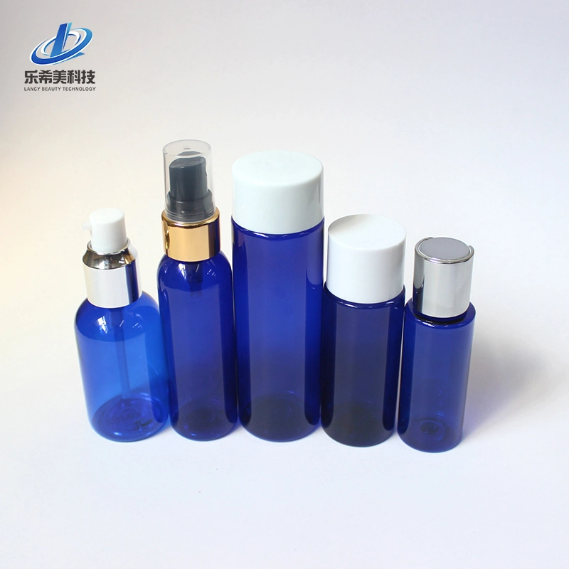 Plastic Bottle Cosmetic Package for Shampoo Bottle Cream Bottle Hand Sanitizer Bottle with Plastic Caps Aluminum Caps