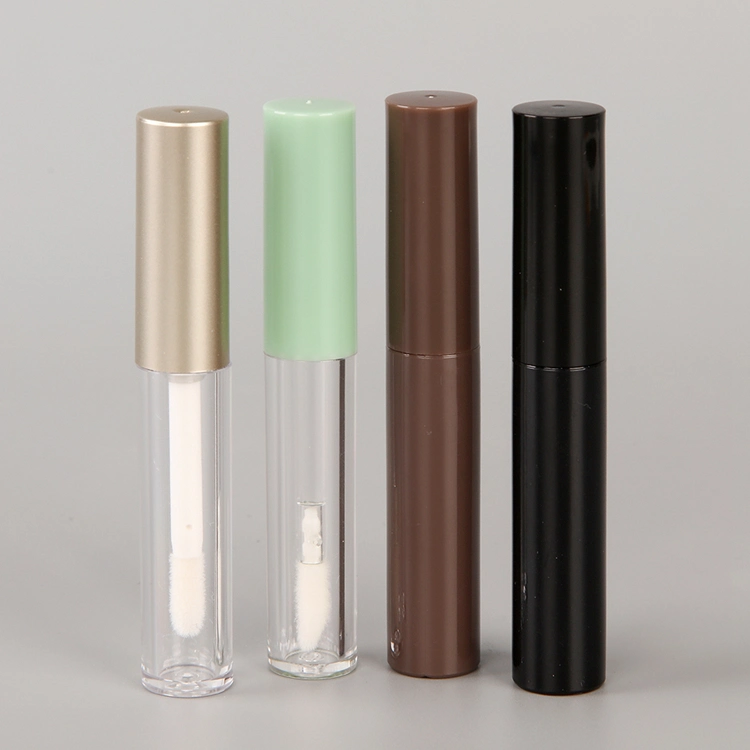 Customized Color OEM Color 3.5ml Logo Customized Square Lip Gloss Tubes Screen Printing Plastic Lipgloss Tubes 3.5ml