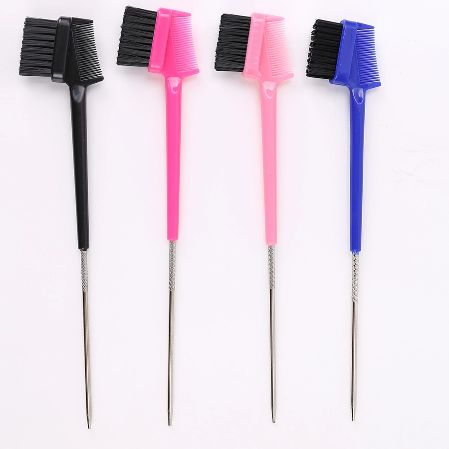 Double Sided Edge Control Hair Comb Hair Styling Brush Multi Color Eyebrow Combing Hair Brush