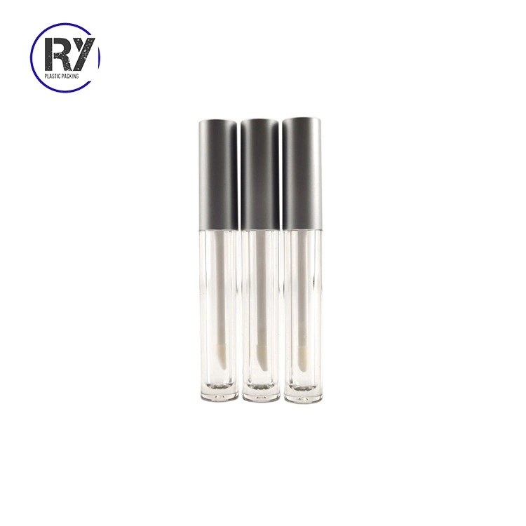 Wholesale Cheap 5ml Clear Empty Custom Lipgloss Bottle Case Container Tube with Brush Applicator