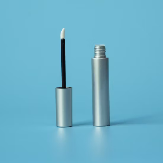 Хорошее качество, 10 мл, пустой матовый черный, серебристый, золотой контейнер для блеска для губ, тюбик, 10 мл, упаковка с палочками для блеска для губ с коробкой-аппликатором с кистью